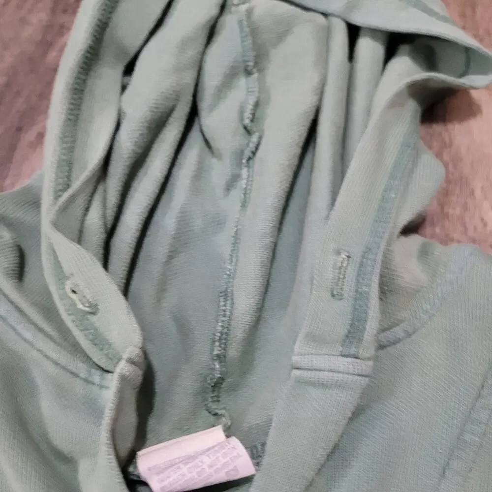 Vintage Russell‎ Athletic Sun Faded Green Hoodie Sweatshirt Large VTG Y2K